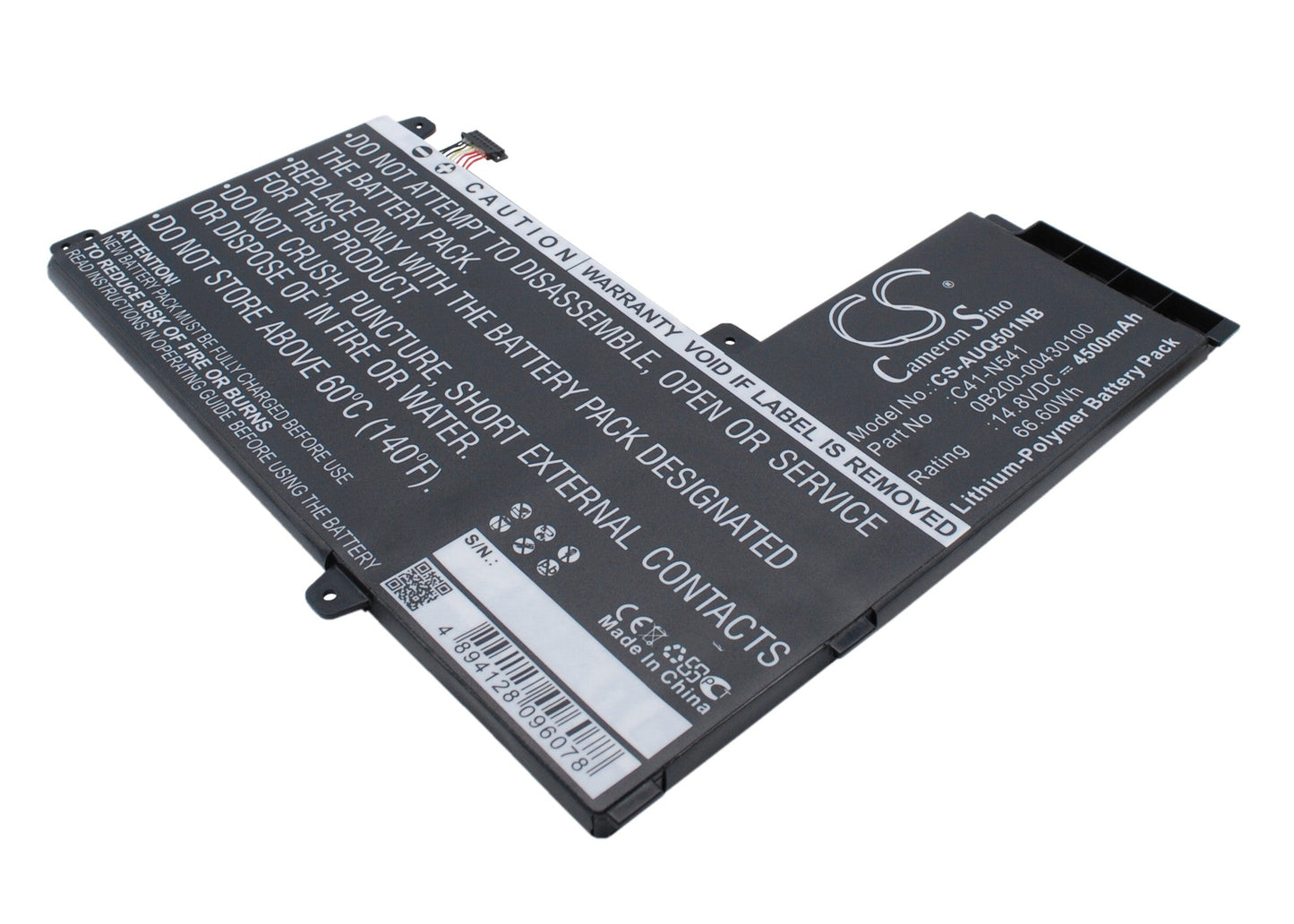 Replacement Battery for Asus Q501L – Notebook, Laptop – 4500mAh / 66.60Wh / 14.8V