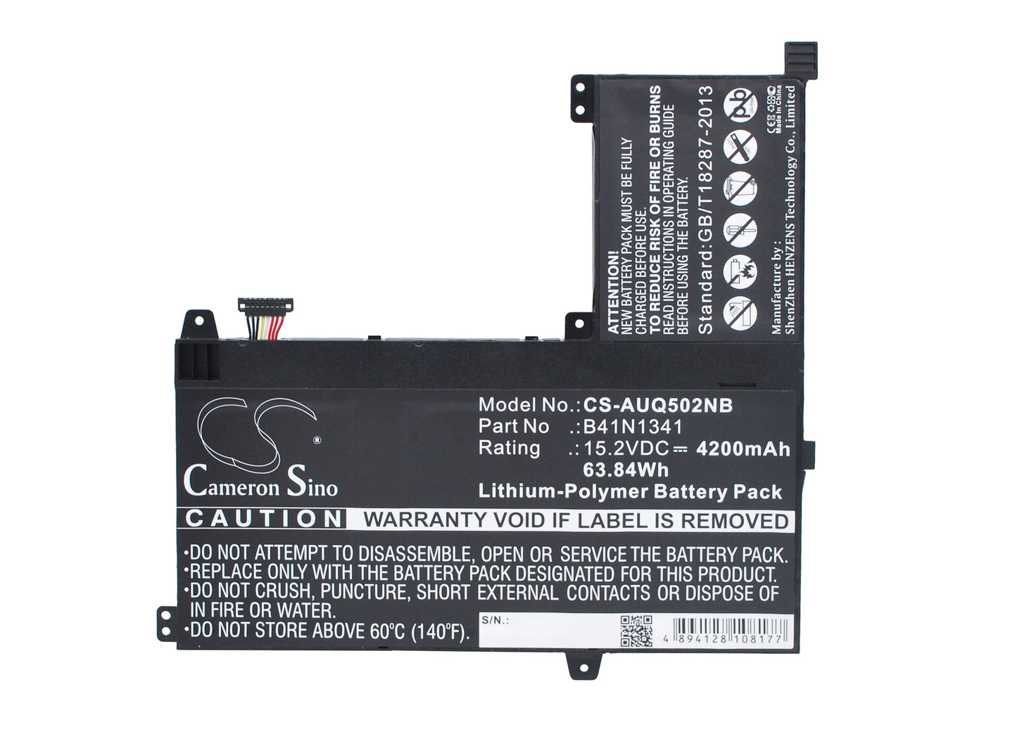 Replacement Battery for Asus Q502L – Notebook, Laptop – 4200mAh / 63.84Wh / 15.2V