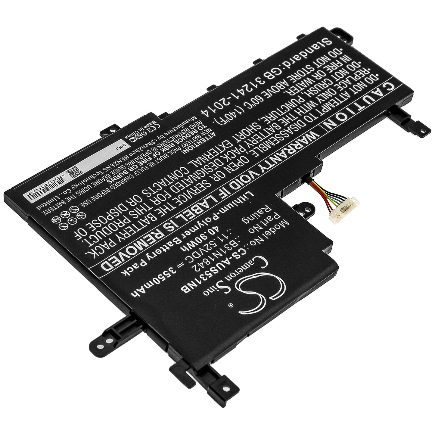 Replacement Battery for Asus K531FA – Notebook, Laptop – 3550mAh / 40.90Wh / 11.52V