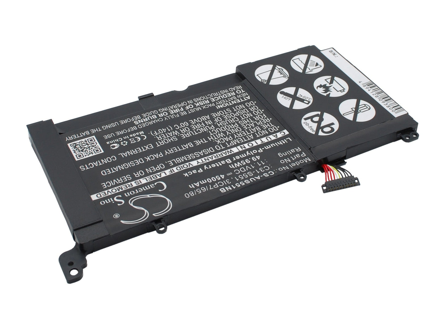 Replacement Battery for Asus S551L – Notebook, Laptop – 4500mAh / 49.95Wh / 11.1V