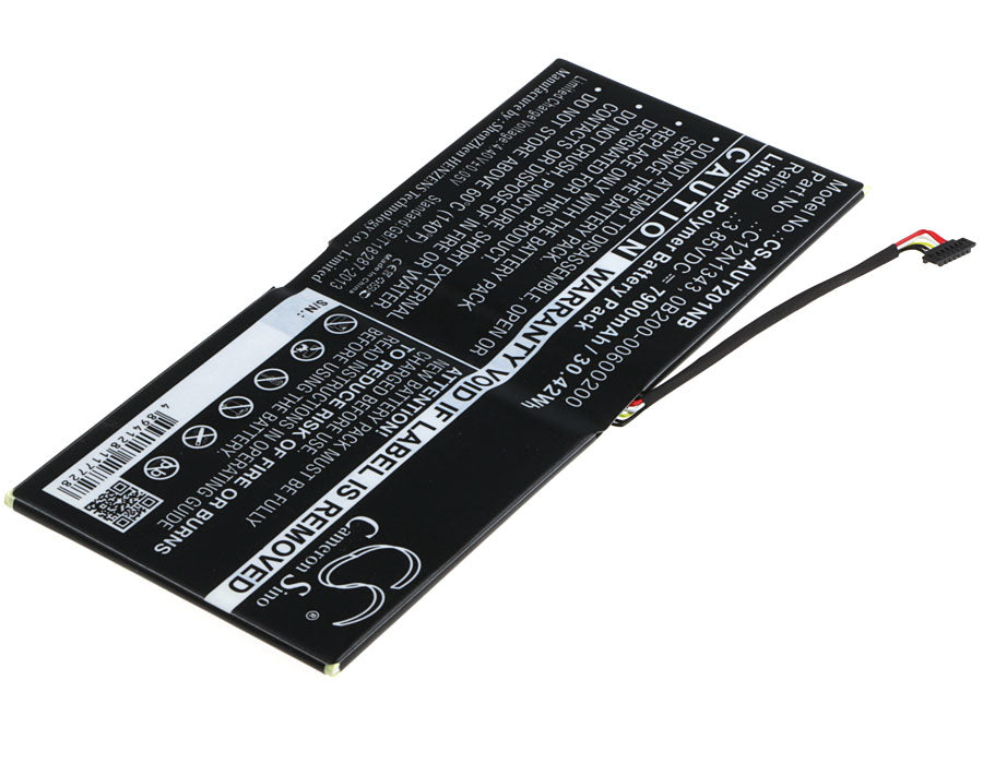 Replacement Battery for Asus Transformer Book TX201LAF – Notebook, Laptop – 7900mAh / 30.42Wh / 3.85V
