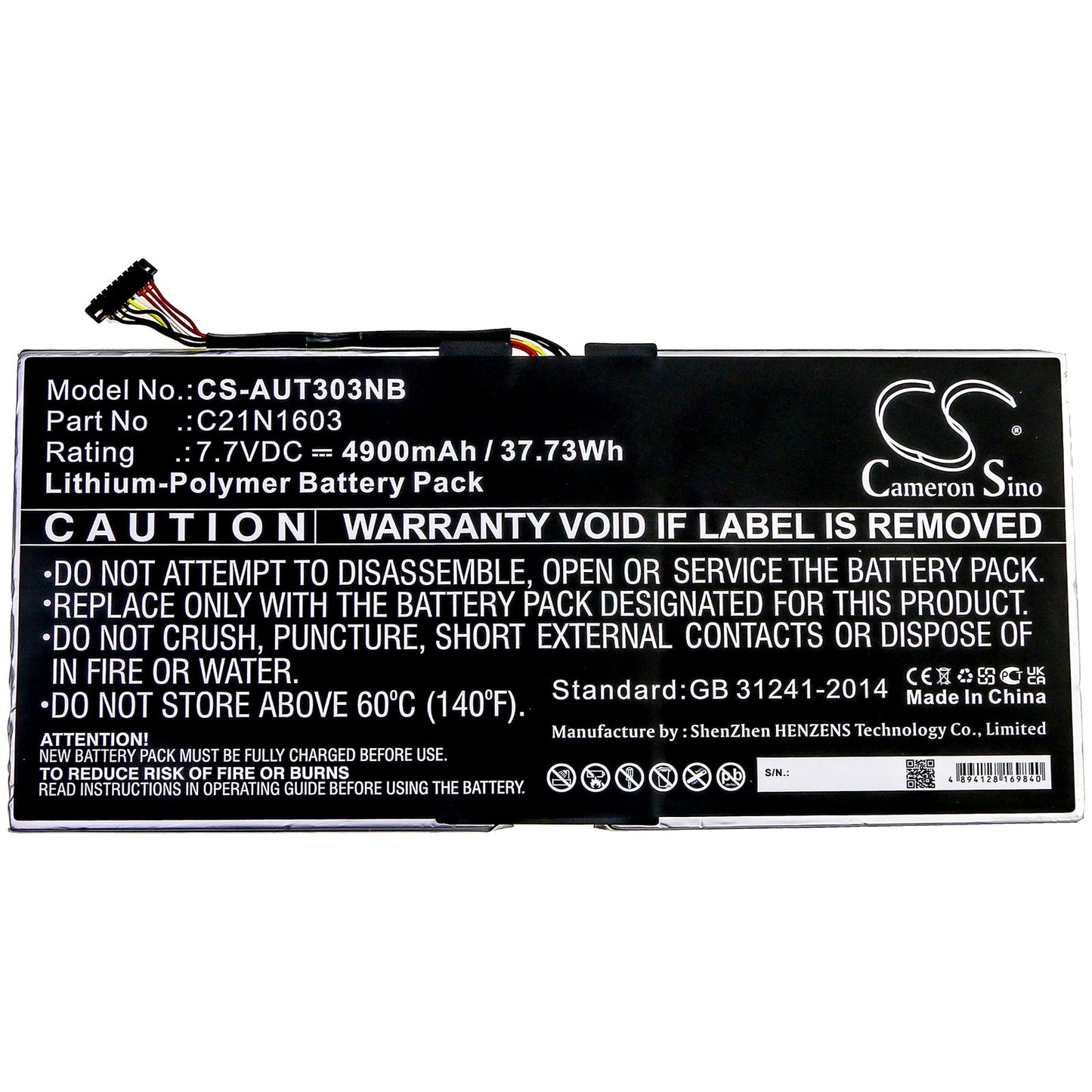 Replacement Battery for Asus B9440UA – Notebook, Laptop – 4900mAh / 37.73Wh / 7.7V