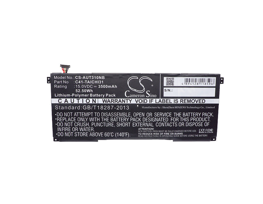 Replacement Battery for Asus Taichi 31 – Notebook, Laptop – 3500mAh / 52.50Wh / 15.0V