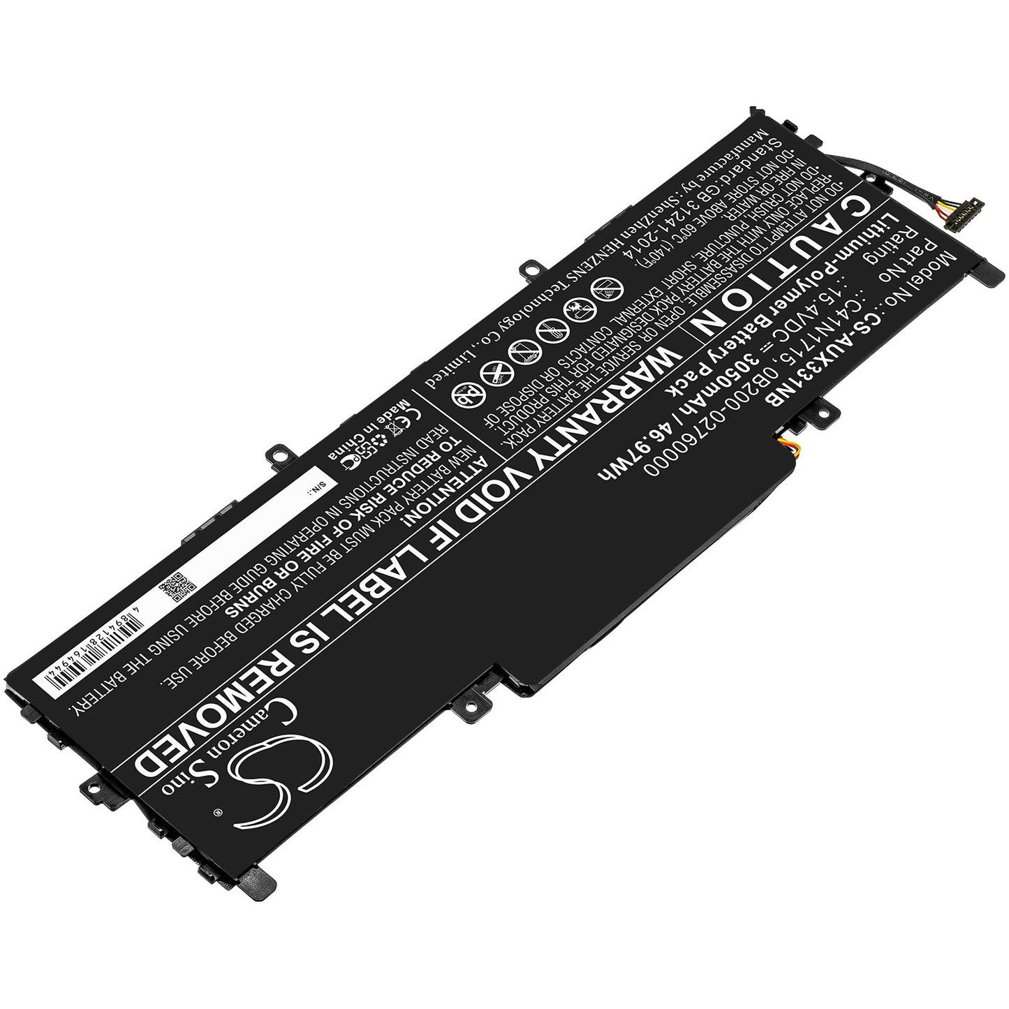 Replacement Battery for Asus U3100FN – Notebook, Laptop – 3050mAh / 46.97Wh / 15.4V