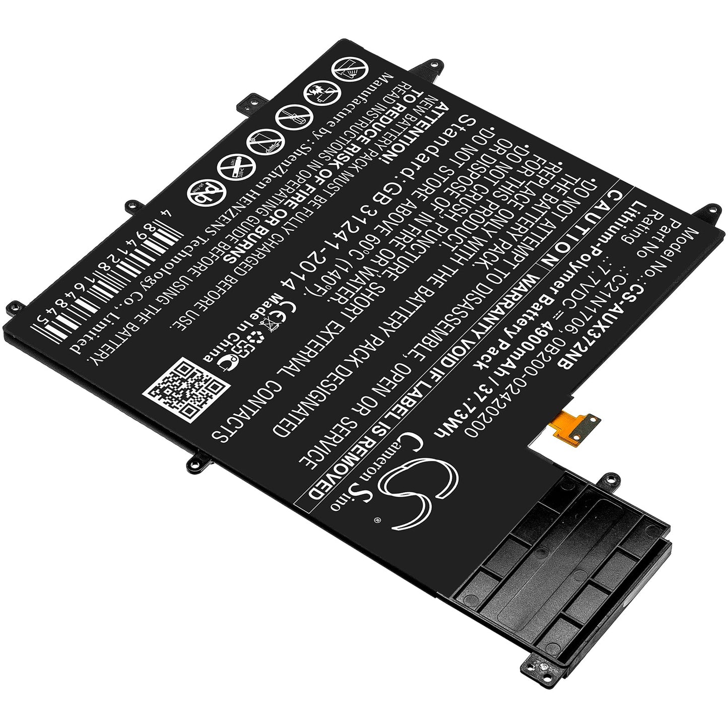 Replacement Battery for Asus UX370F – Notebook, Laptop – 4900mAh / 37.73Wh / 7.7V