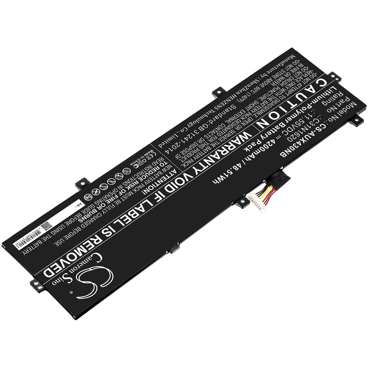 Replacement Battery for Asus BX430 – Notebook, Laptop – 4200mAh / 48.51Wh / 11.55V