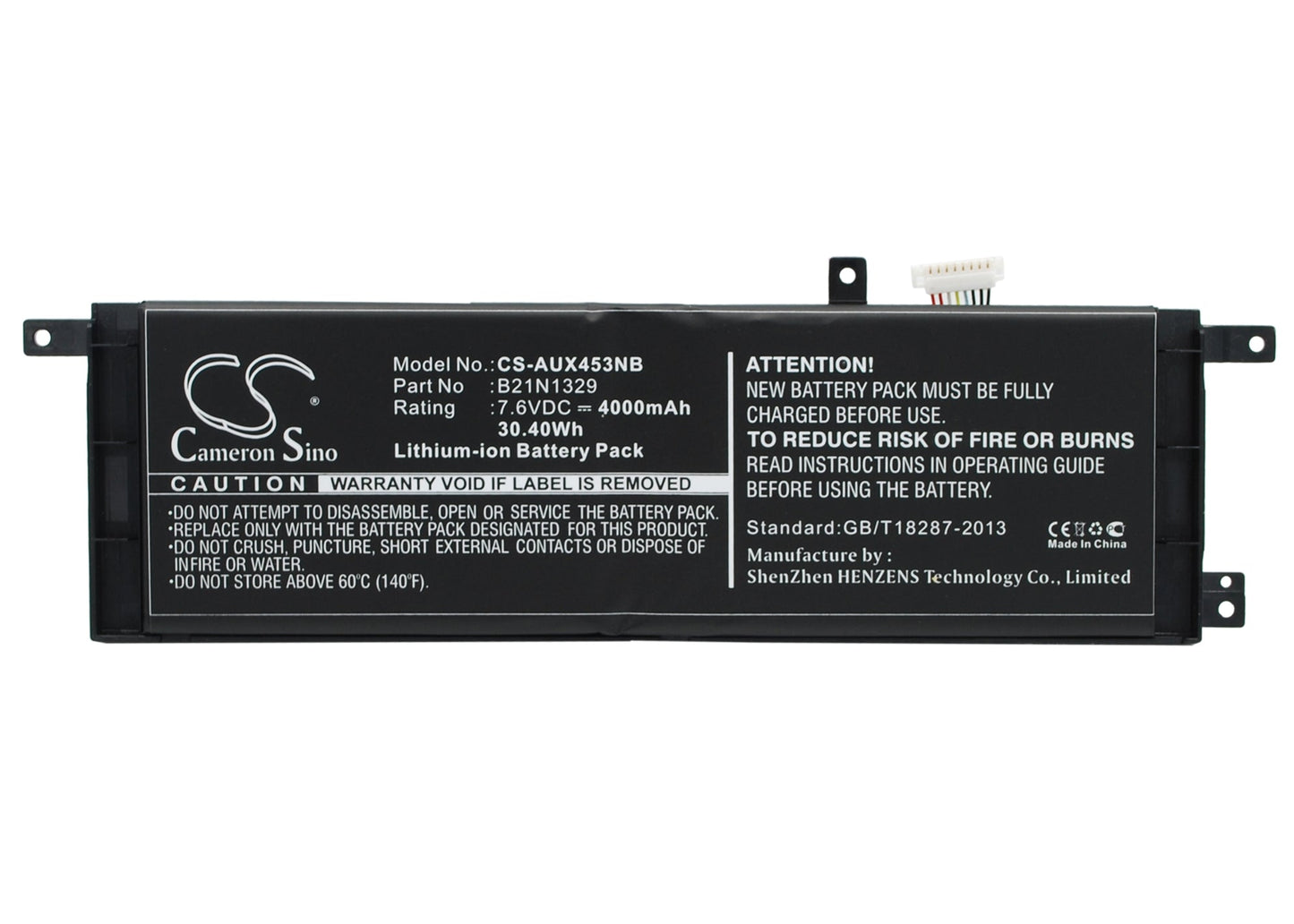 Replacement Battery for Asus B06WWPXC3M – Notebook, Laptop – 4000mAh / 30.40Wh / 7.6V