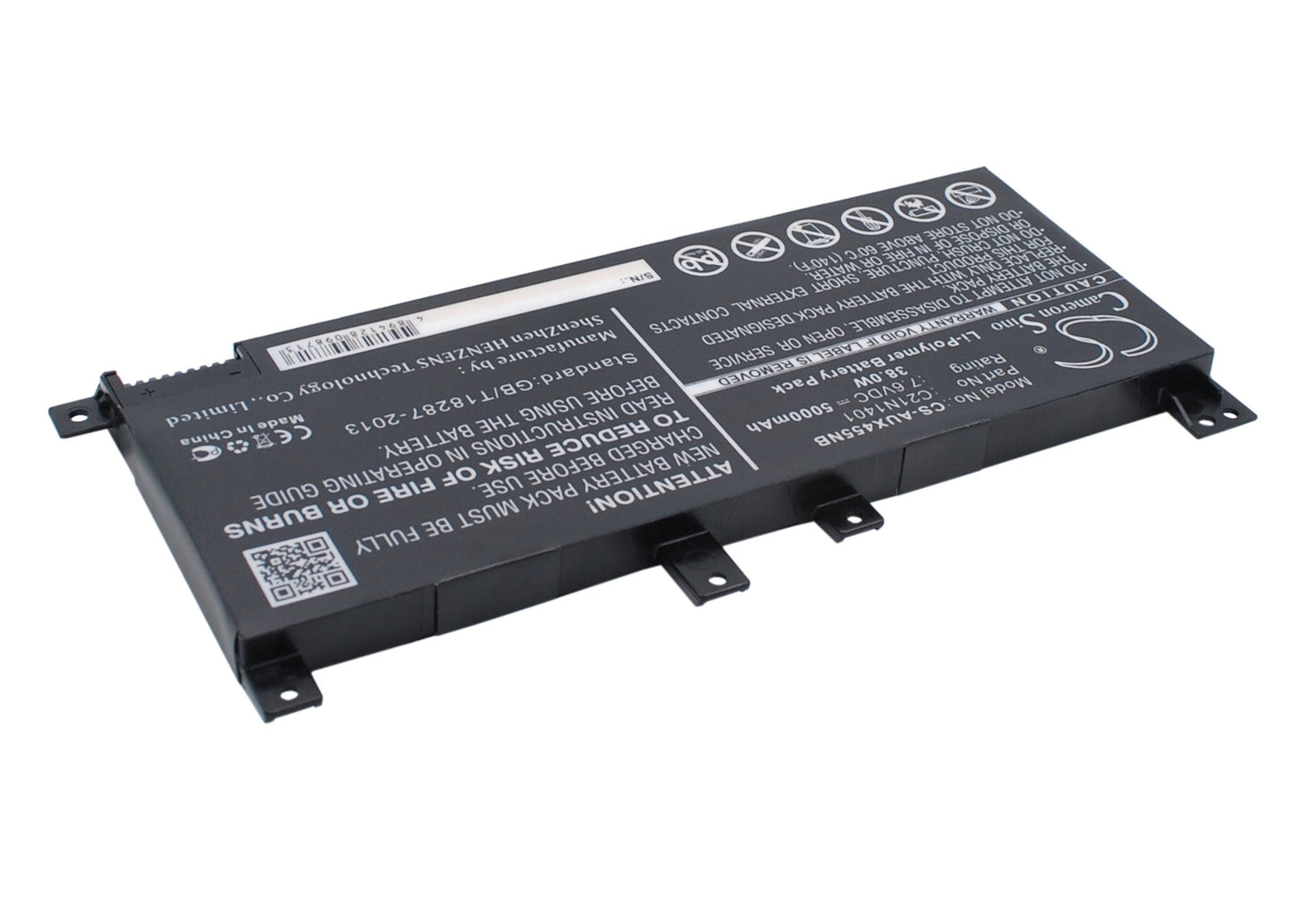 Replacement Battery for Asus A455LA – Notebook, Laptop – 5000mAh / 38.00Wh / 7.6V