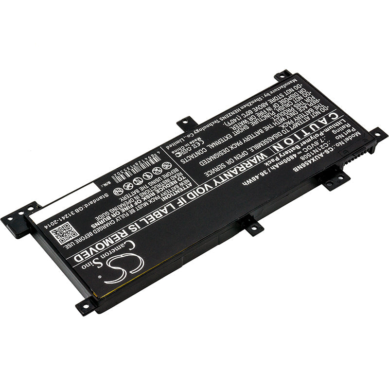 Replacement Battery for Asus R457UA – Notebook, Laptop – 4800mAh / 36.48Wh / 7.6V