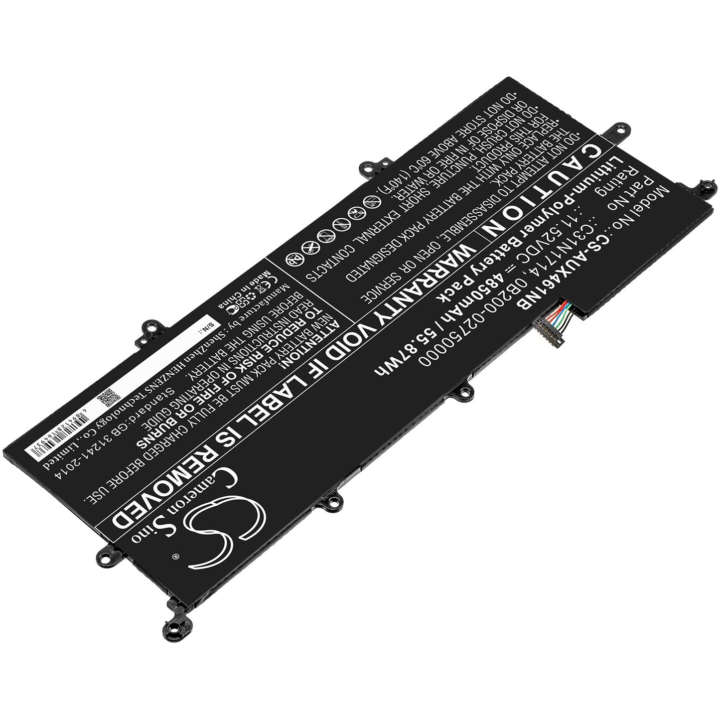 Replacement Battery for Asus UX461 – Notebook, Laptop – 4850mAh / 55.87Wh / 11.52V