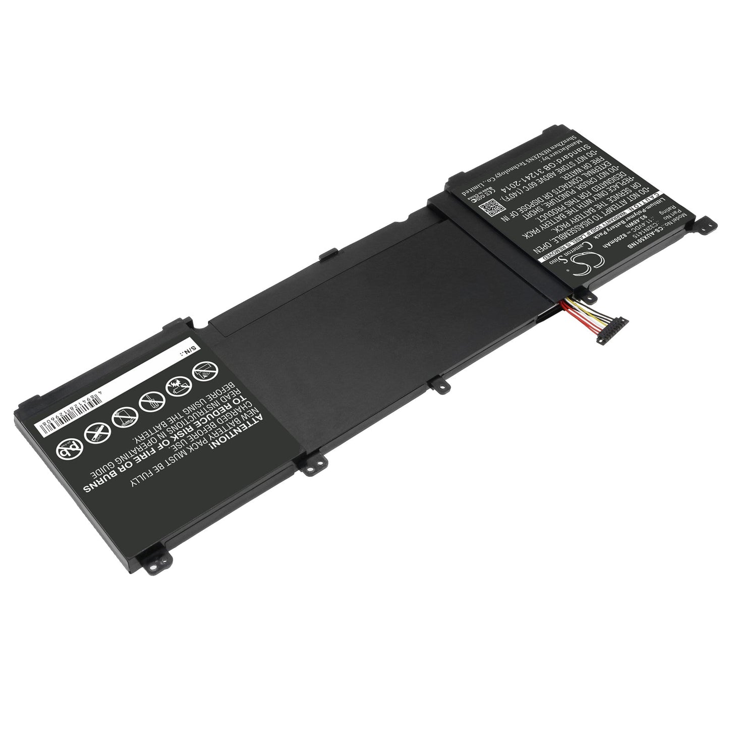 Replacement Battery for Asus G501JW – Notebook, Laptop – 8200mAh / 93.48Wh / 11.4V