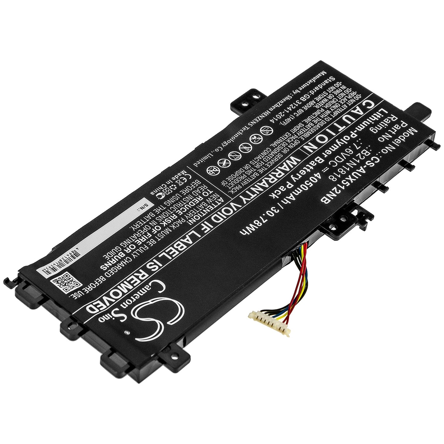 Replacement Battery for Asus ASUS X712FA-GC102T – Notebook, Laptop – 4050mAh / 30.78Wh / 7.6V