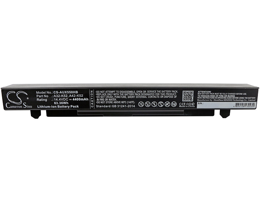 Replacement Battery for Asus A450 – Notebook, Laptop – 4400mAh / 63.36Wh / 14.4V