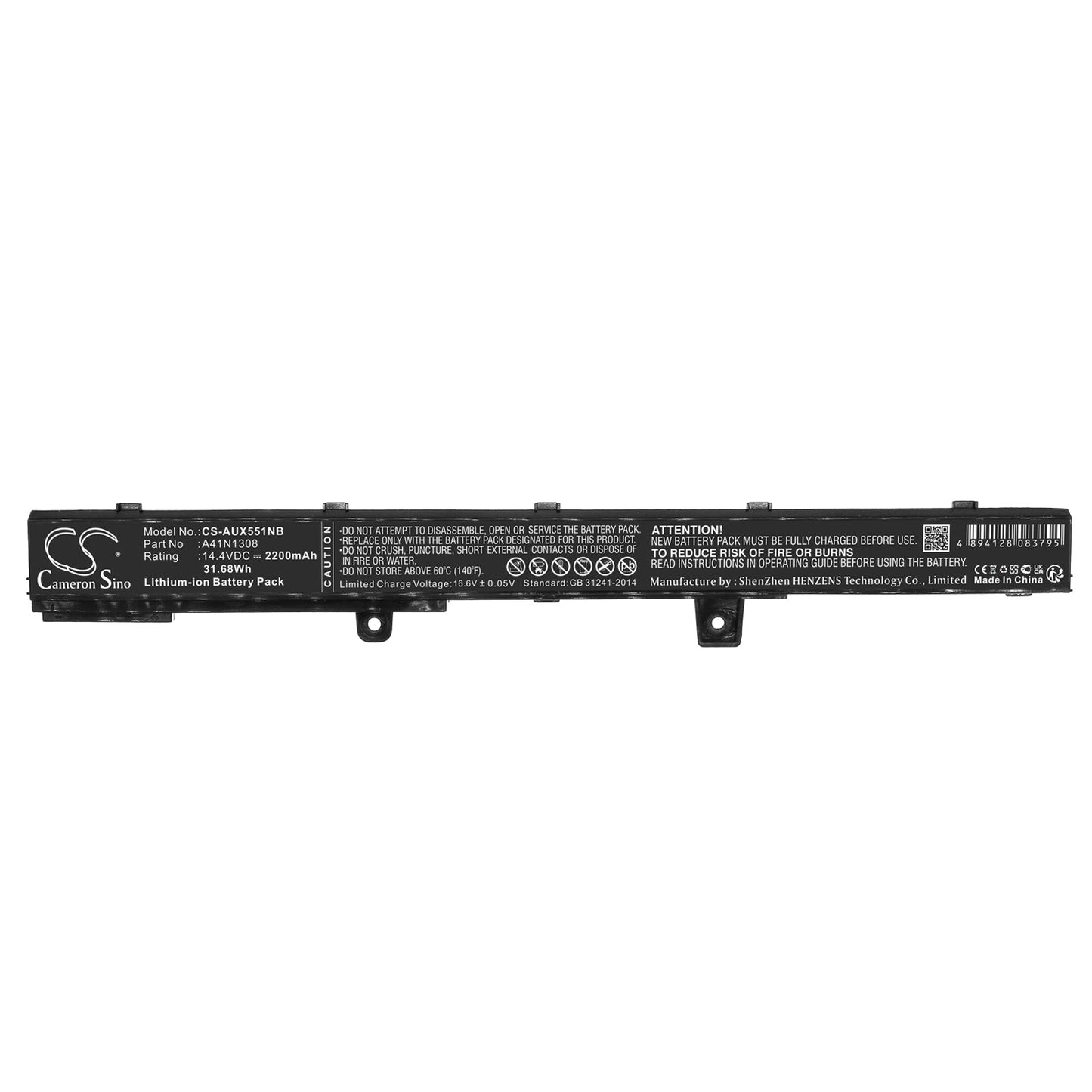 Replacement Battery for Asus 90NB0341-M00910 – Notebook, Laptop – 2200mAh / 31.68Wh / 14.4V