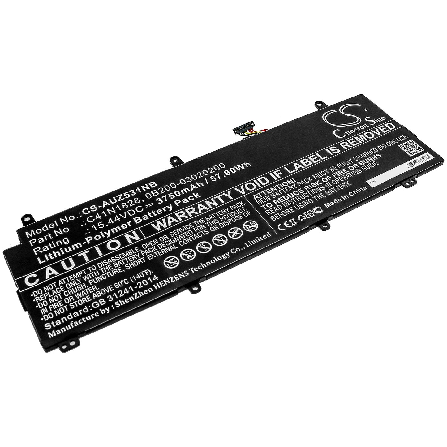 Replacement Battery for Asus GX531GV – Notebook, Laptop – 3750mAh / 57.90Wh / 15.44V