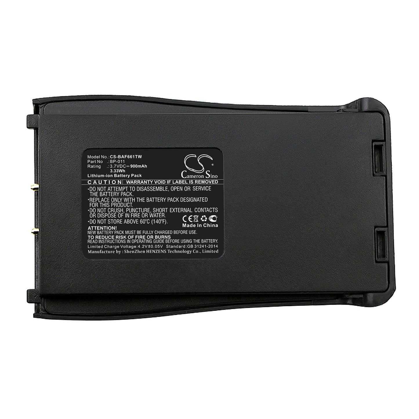 Replacement Battery for Retevis H777 – Two-Way Radio – 900mAh / 3.33Wh / 3.7V