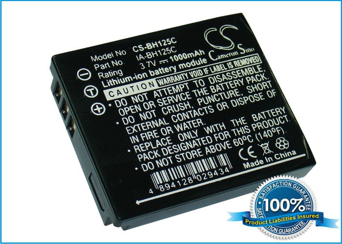 Replacement Battery for Samsung HMX-R10 – Camera – 1000mAh/3.7Wh / 3.7V