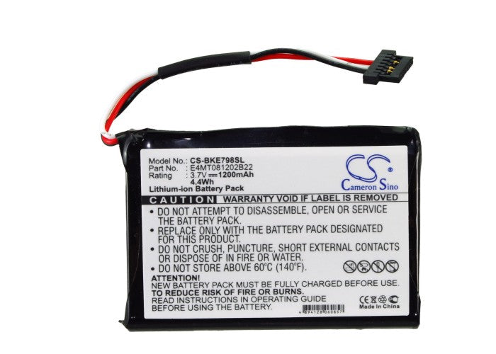 Replacement Battery for Becker BE7934 – GPS, Navigator – 1200mAh / 4.44Wh / 3.7V
