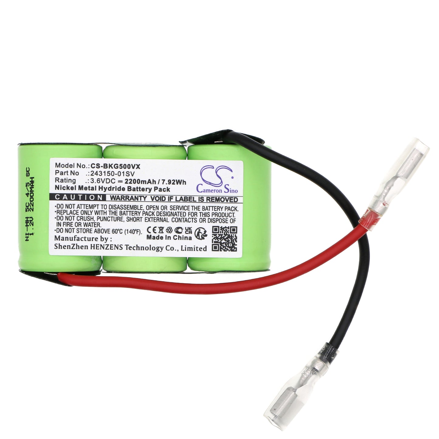 Replacement Battery for Black&Decker GS500 – 2200mAh / 7.92Wh