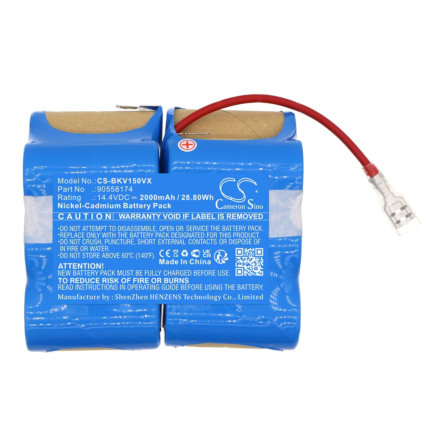 Replacement Battery for Black&Decker 14.4V DustBuster – Vacuum – 2000mAh / 28.8Wh / 14.4V