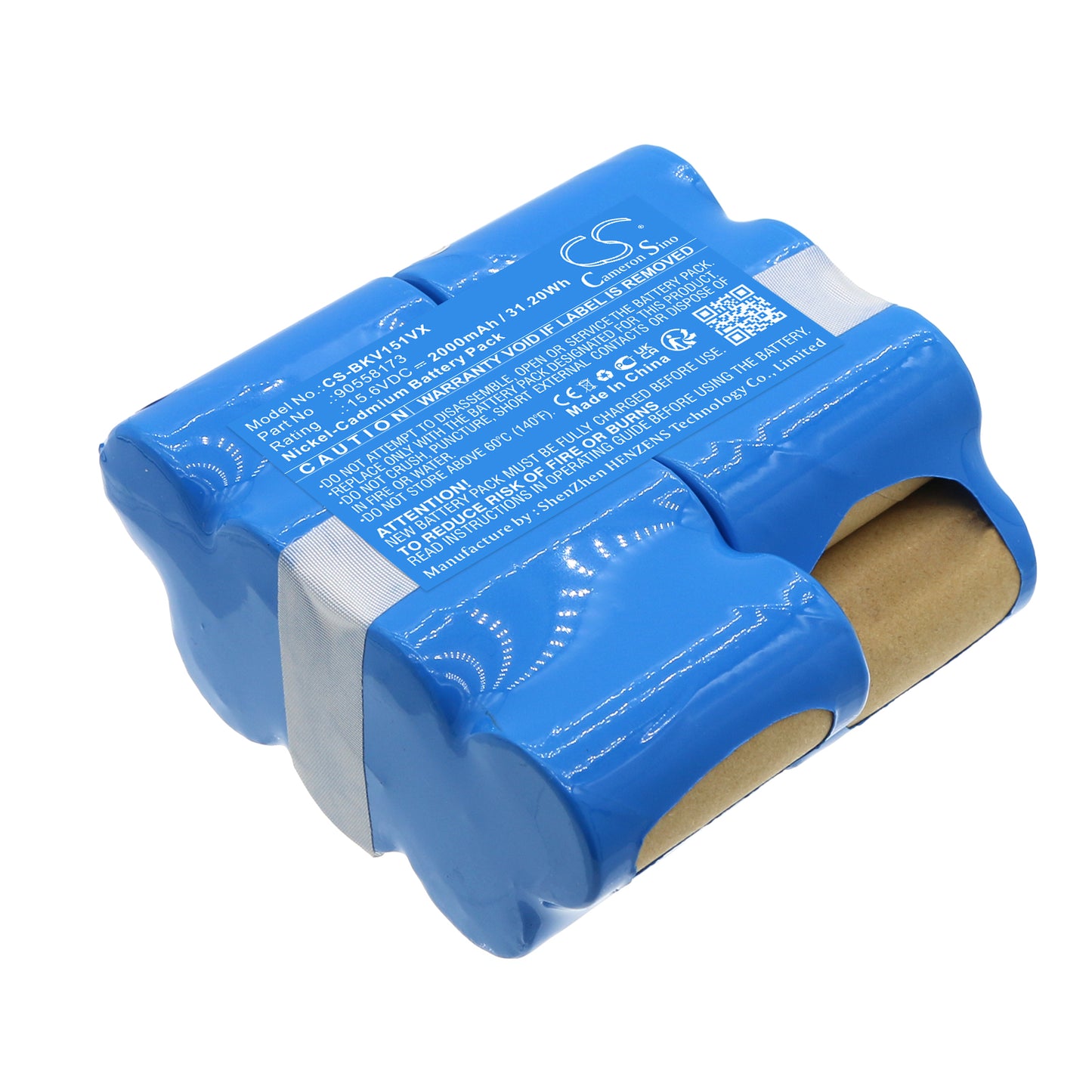 Replacement Battery for Black&Decker 15.6V DustBuster, CHV1510 – 2000mAh / 31.2Wh