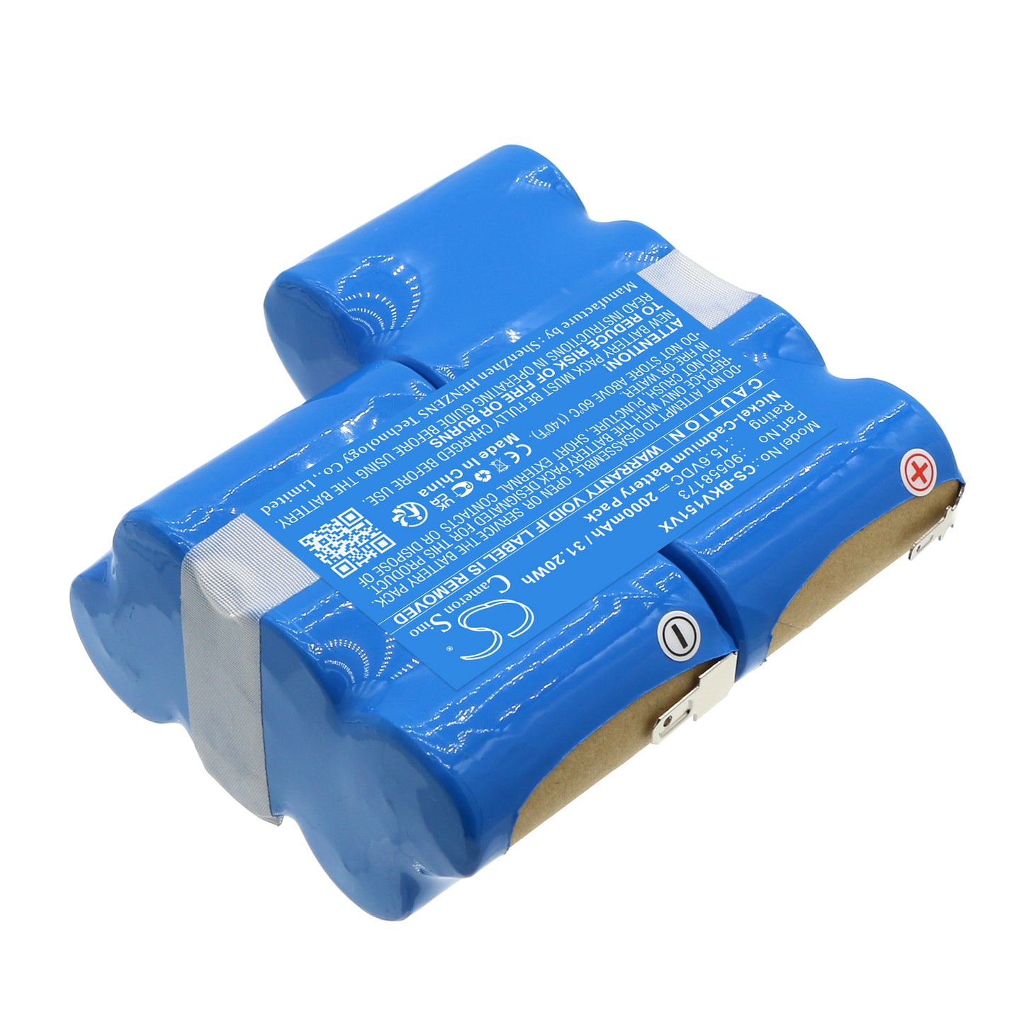 Replacement Battery for Black&Decker 15.6V DustBuster, CHV1510 – 2000mAh / 31.2Wh