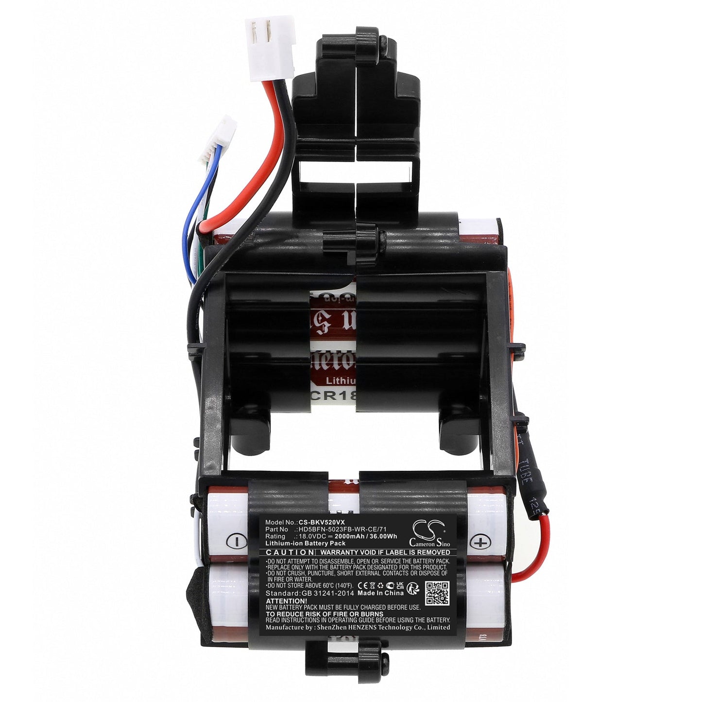 Replacement Battery for Black&Decker HSV520J01 – Vacuum – 2000mAh / 36.00Wh / 18.0V