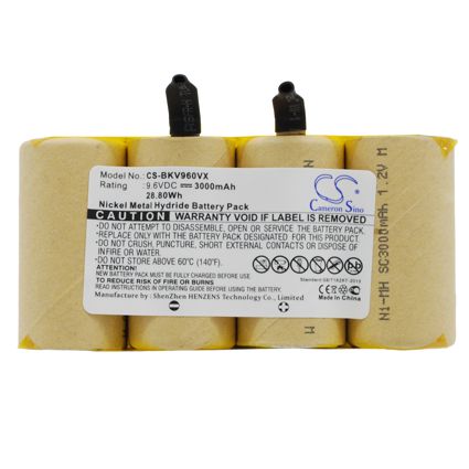 Replacement Battery for Black&Decker DV9605 – 3000mAh / 28.80Wh