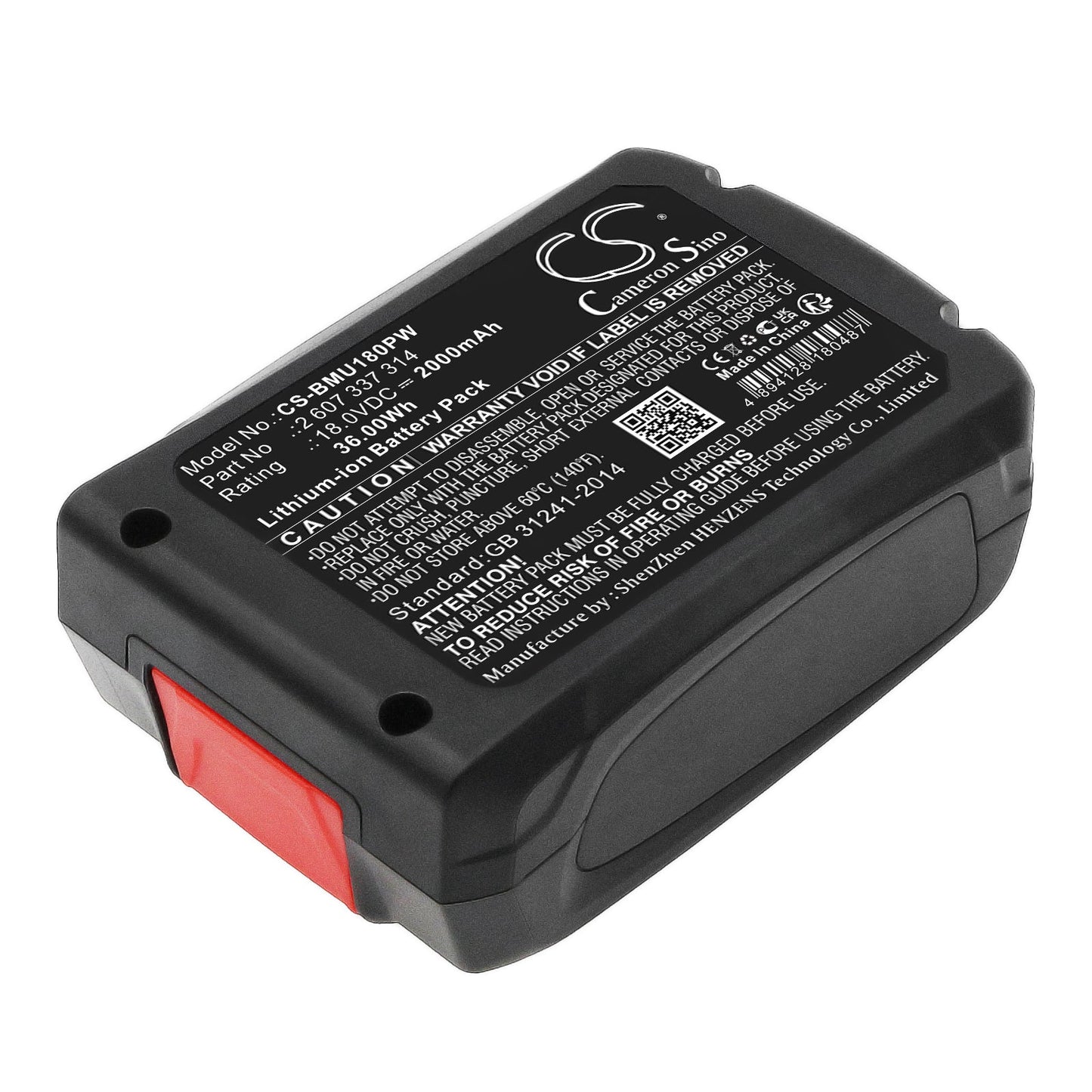 Replacement Battery for Bosch AdvancedCut 18 – Gardening Tools – 2000mAh / 36.00Wh / 18.0V