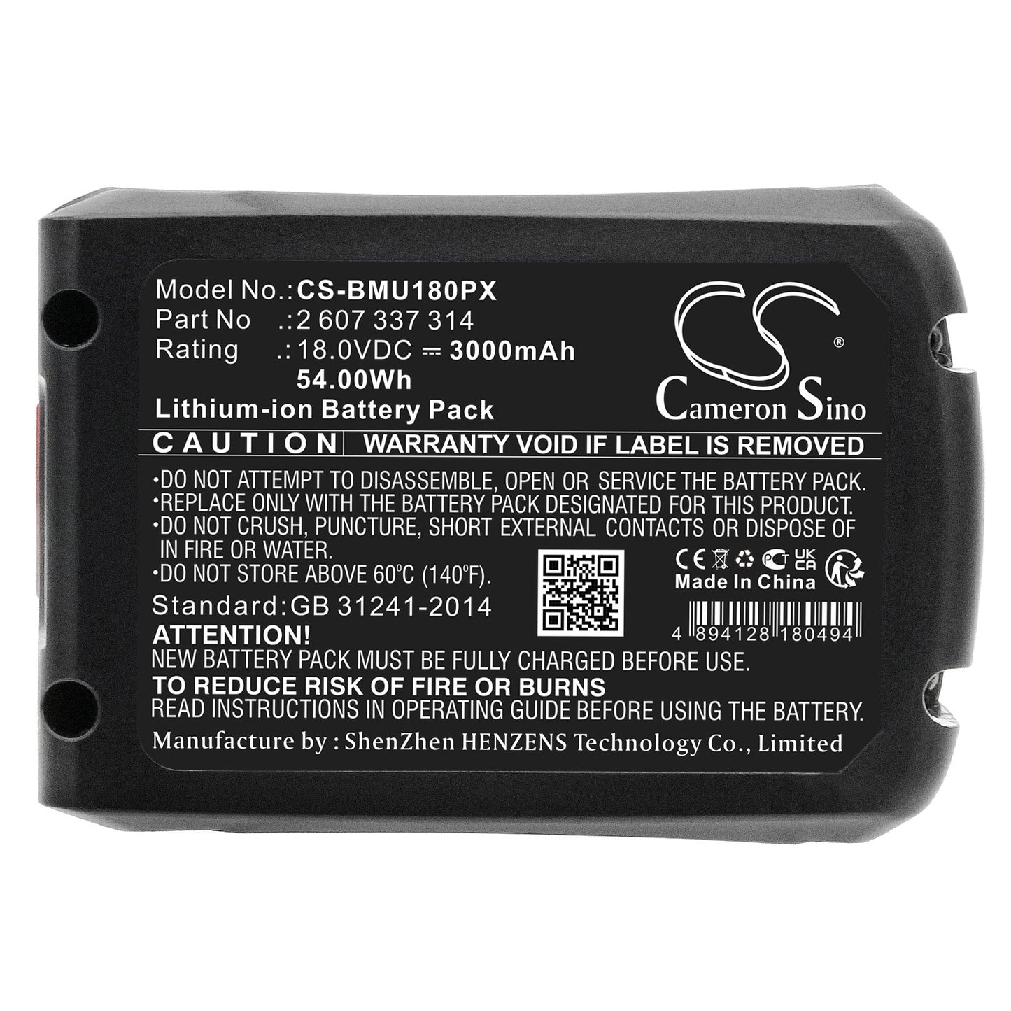 Replacement Battery for Bosch AdvancedCut 18 – Gardening Tools – 3000mAh / 54.00Wh / 18.0V