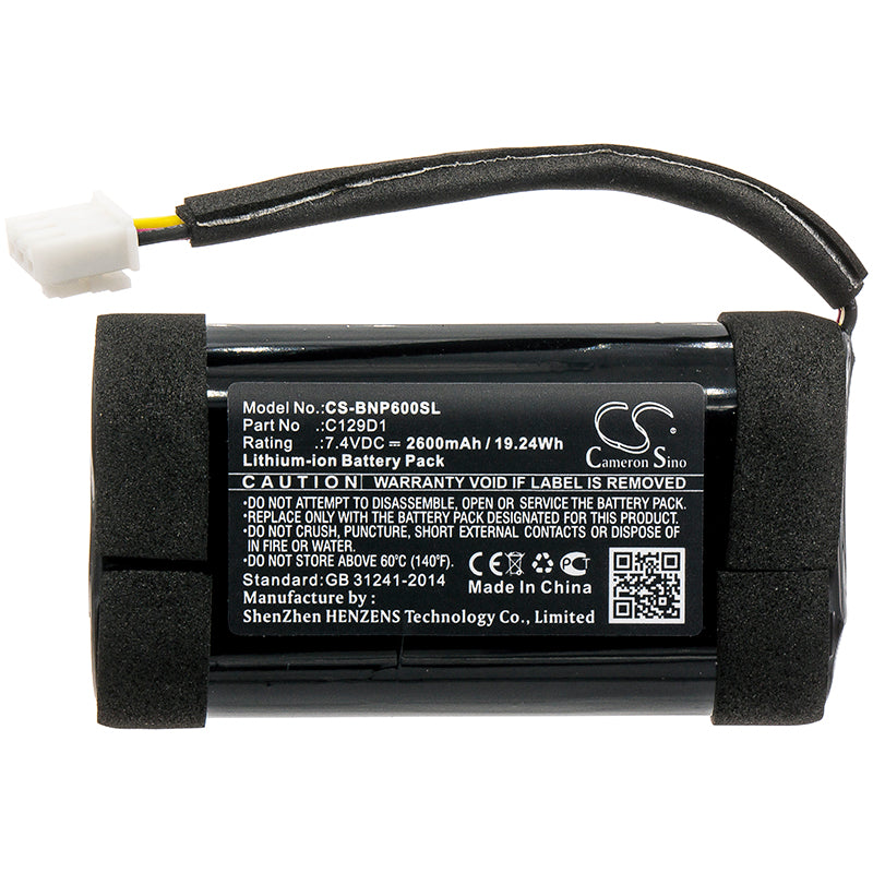 Replacement Battery for Bang & Olufsen 11400 – 2600mAh / 19.24Wh