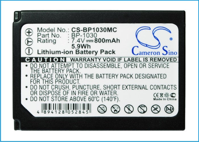 Replacement Battery for Samsung NX1000 – Camera – 800mAh / 5.92Wh / 7.4V