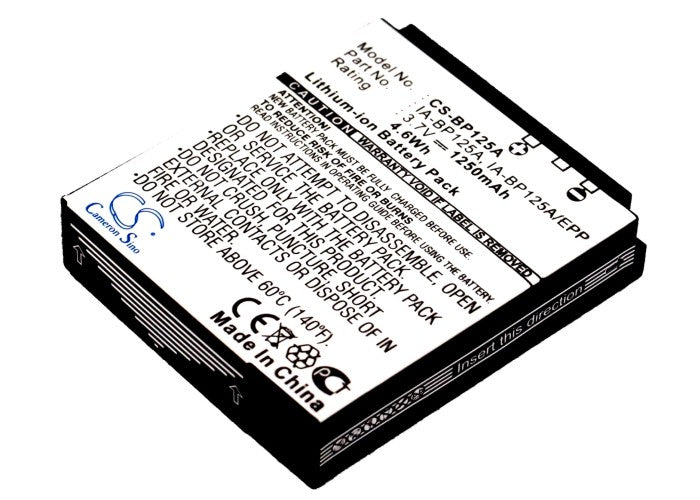 Replacement Battery for Samsung HMX-M10 – Camera – 1250mAh/4.63Wh / 3.7V