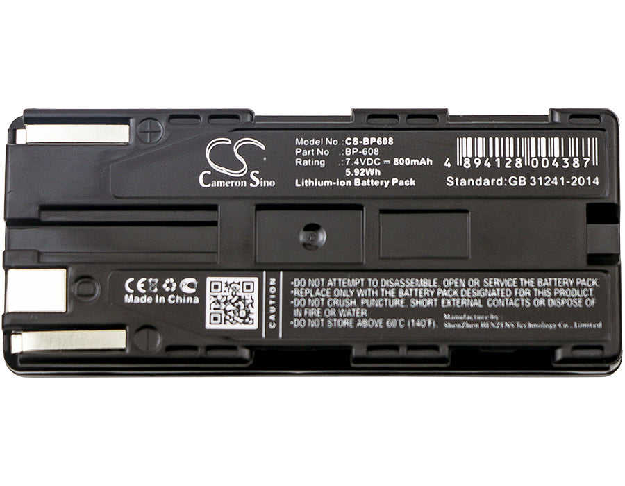 Replacement Battery for Canon C2 – Camera – 800mAh / 5.92Wh / 7.4V