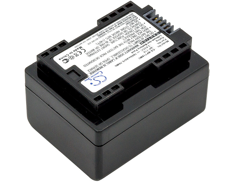 Replacement Battery for Canon IXIA HF M56 – Camera – 1600mAh / 5.76Wh / 3.6V
