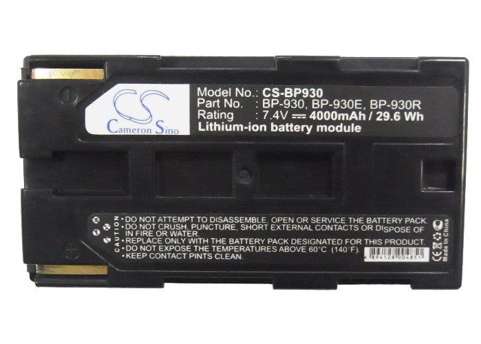 Replacement Battery for Canon C2 – Camera – 4000mAh / 7.4V