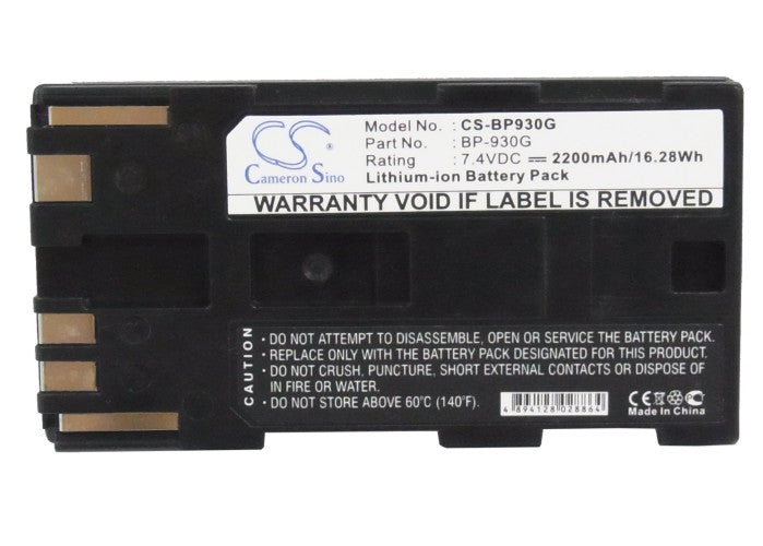 Replacement Battery for Canon GL1 – Camera – 2200mAh / 7.4V