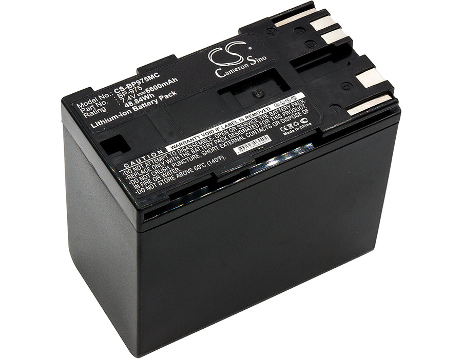 Replacement Battery for Canon GL2 – Camera – 6600mAh / 7.4V