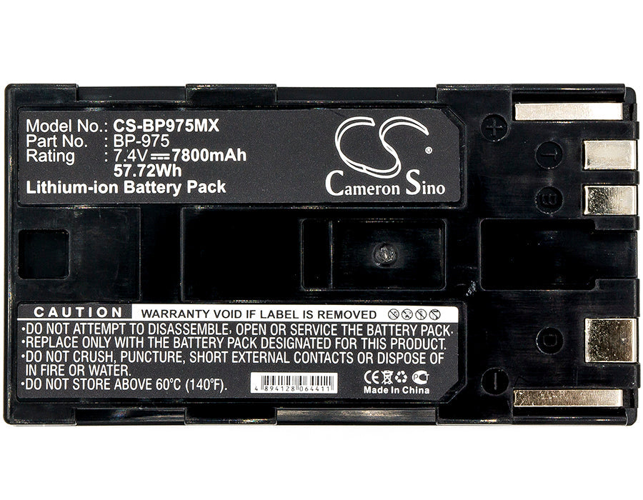 Replacement Battery for Canon GL2 – Camera – 7800mAh / 57.72Wh / 7.4V