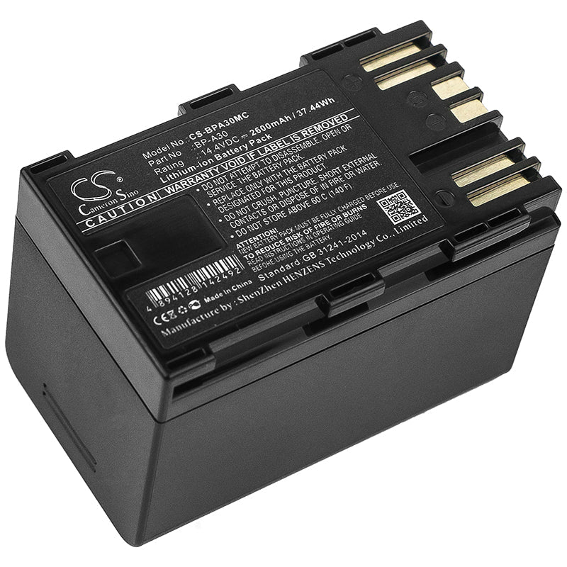 Replacement Battery for Canon CA-CP200L – Camera – 2600mAh / 37.44Wh / 14.4V