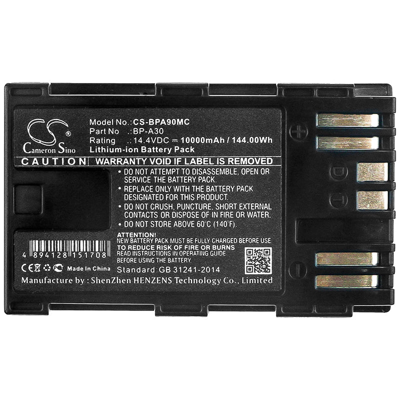 Replacement Battery for Canon CA-CP200L – Camera – 10000mAh / 144.00Wh / 14.4V