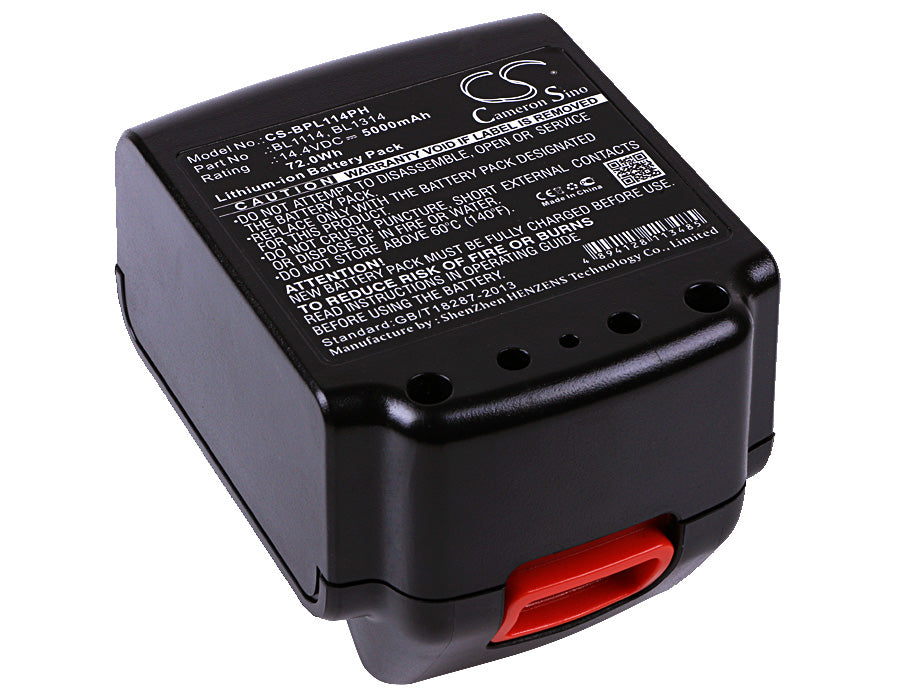 Replacement Battery for Black & Decker ASL146BT12A – Power Tools – 5000mAh / 72.00Wh / 14.4V