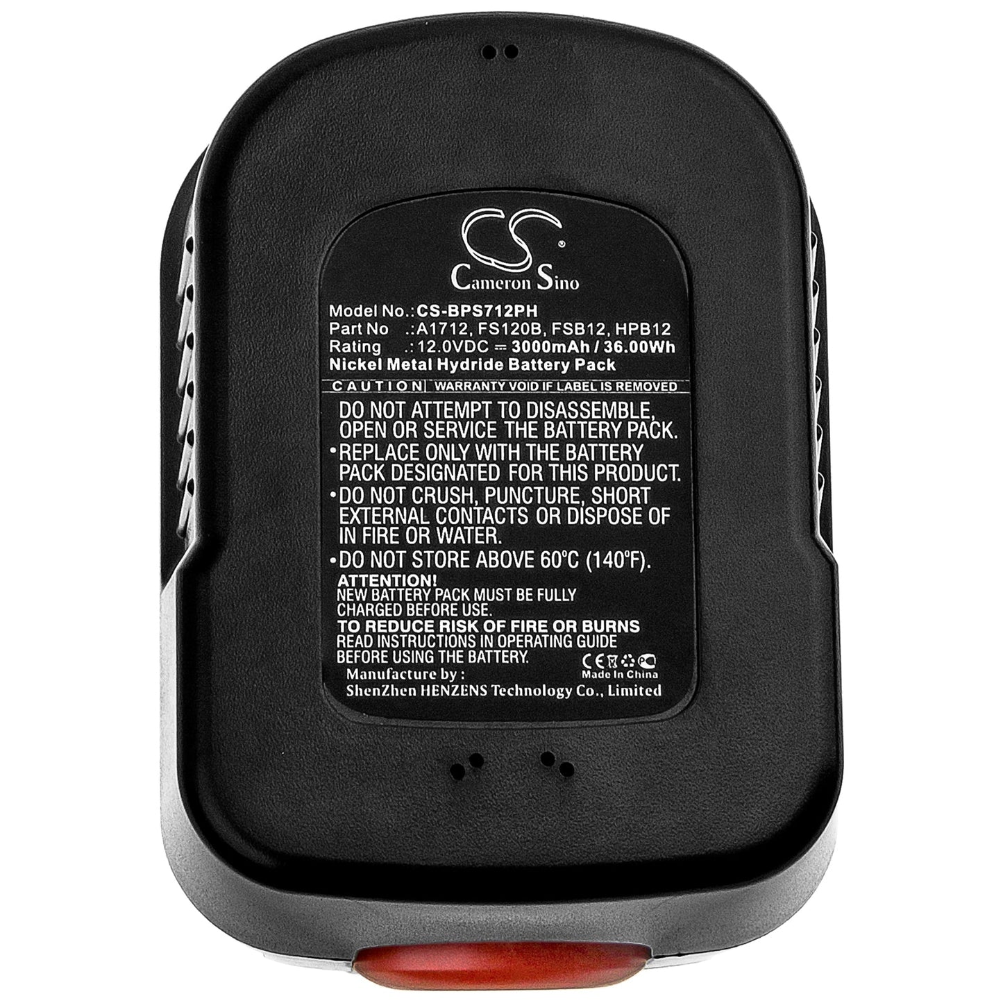 Replacement Battery for Black & Decker BD12PSK – Power Tools – 3000mAh / 36.00Wh / 12.0V