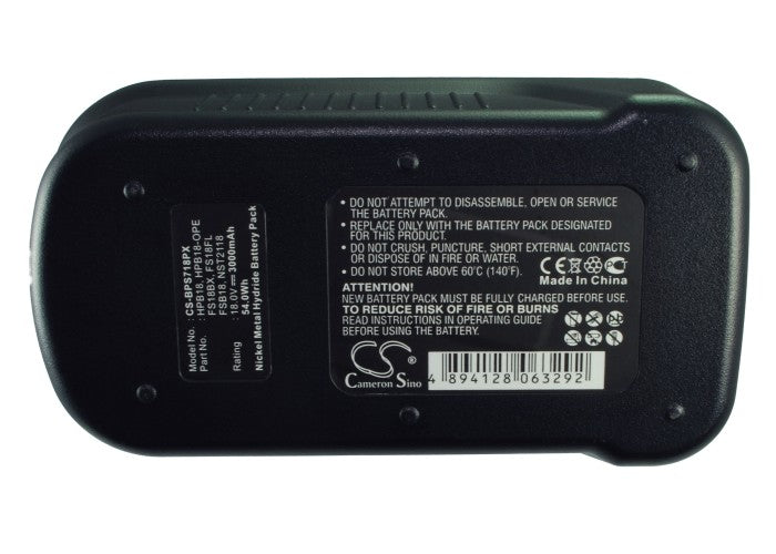 Replacement Battery for Black & Decker BD12PSK – Power Tools – 3000mAh / 54.00Wh / 18.0V