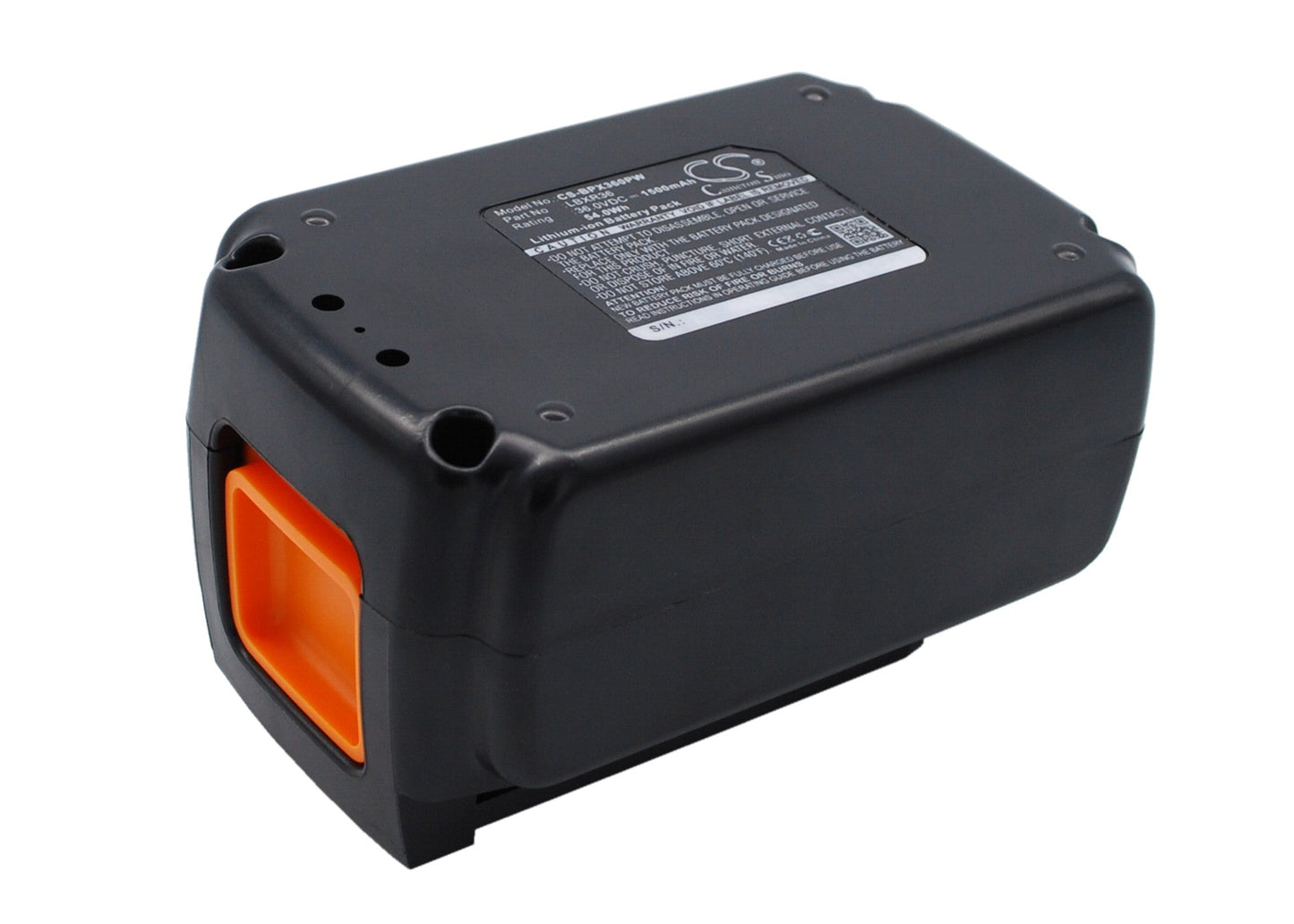 Replacement Battery for Black & Decker 40V MAX 12 in Cordless Chainsa – Power Tools – 1500mAh / 54.00Wh / 36.0V