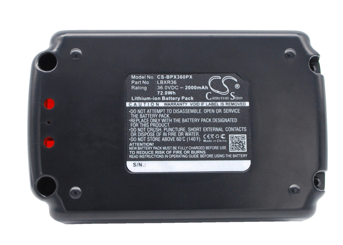 Replacement Battery for Black & Decker 40V MAX 12 in Cordless Chainsa – Power Tools – 2000mAh / 72.00Wh / 36.0V