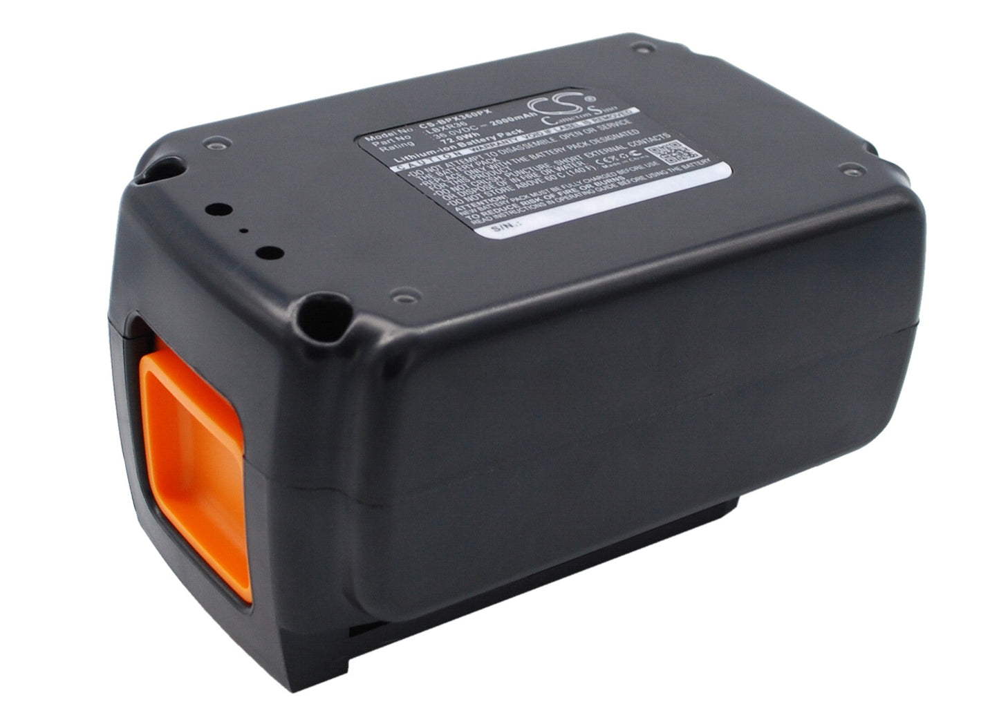 Replacement Battery for Black & Decker 40V MAX 12 in Cordless Chainsa – Power Tools – 2000mAh / 72.00Wh / 36.0V