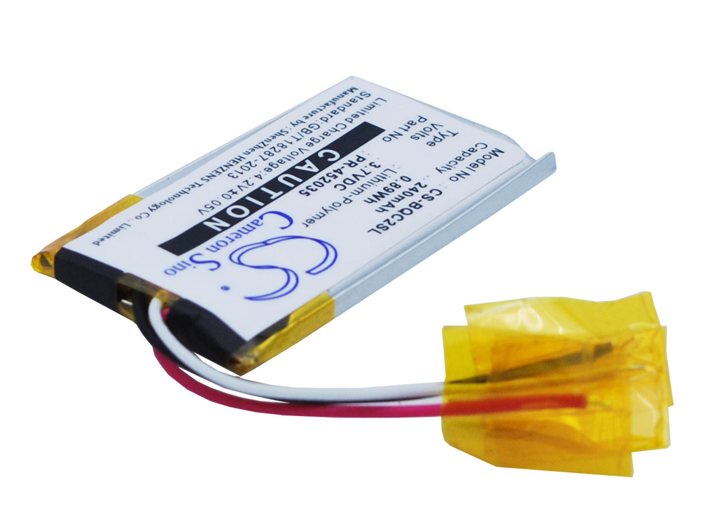Replacement Battery for Bose QC20 – Wireless Headset – 240mAh / 0.89Wh / 3.7V