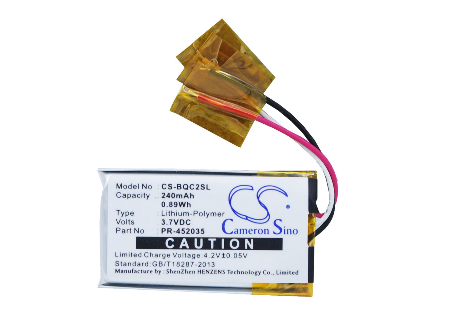 Replacement Battery for Bose QC20 – Wireless Headset – 240mAh / 0.89Wh / 3.7V
