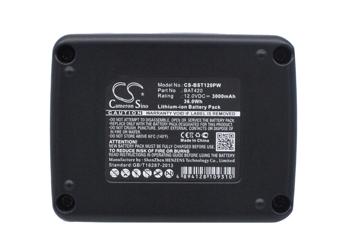 Replacement Battery for Bosch  12-Volt Max Tools – Power Tools – 3000mAh / 36.0Wh / 12.0V